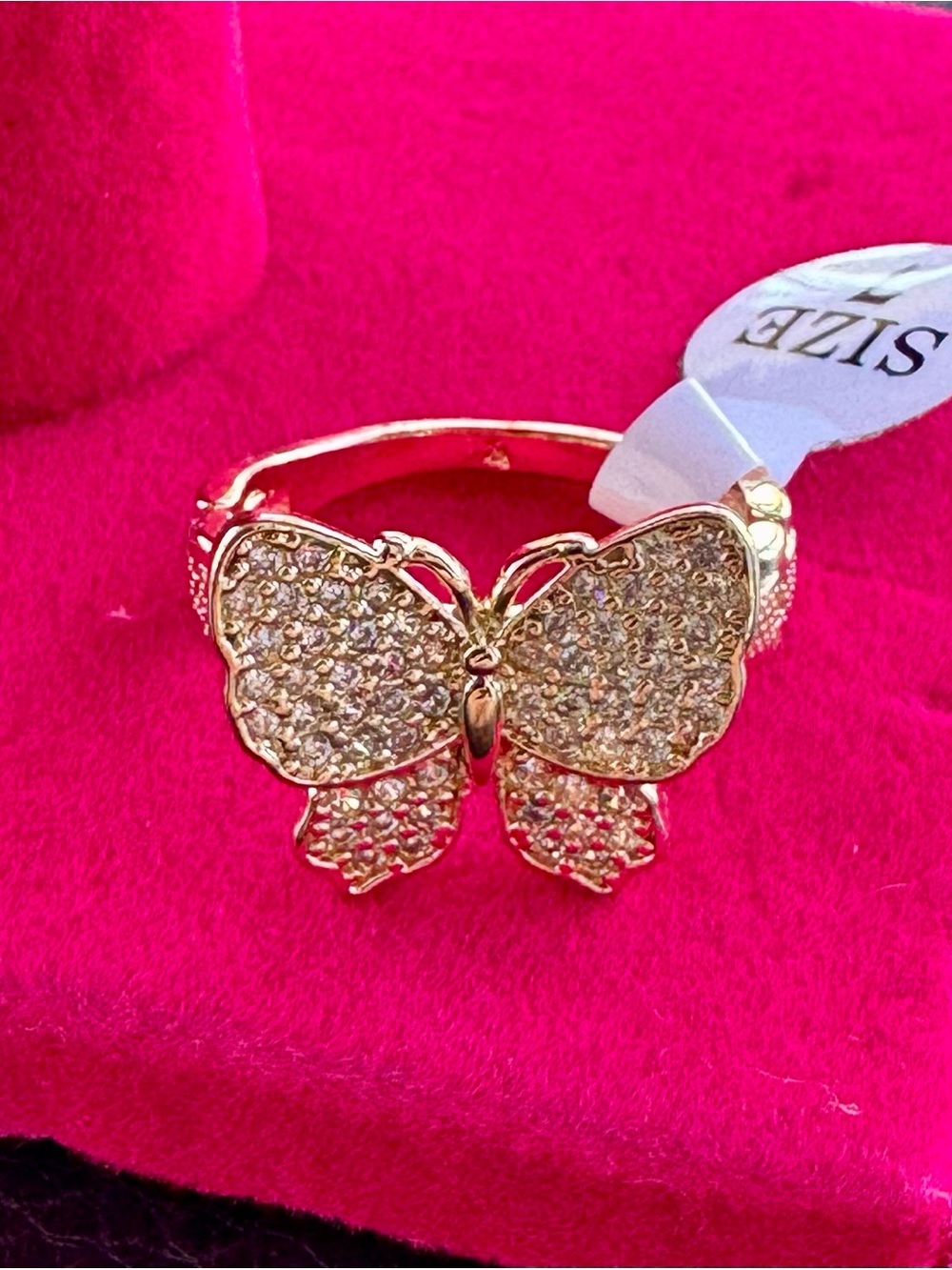 Gold plated Butterfly Ring - Women Jewelry